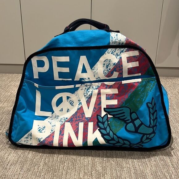 Vintage Pink VS Rolling Carry On Luggage - Picture 2 of 14